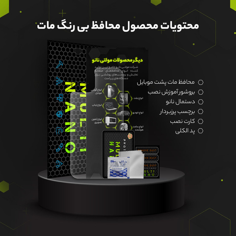 محافظ پشت گوشی مات نانو هیدروژل مولتی نانو مدل X-F1B مناسب برای گوشی موبایل اپل iPhone 17 Pro Max
