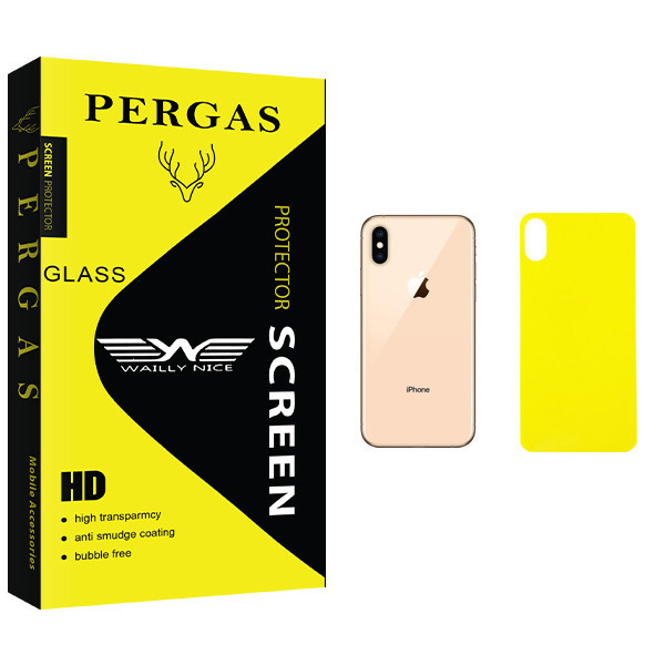 محافظ پشت گوشی وایلی نایس مدل Pergas Glass مناسب برای گوشی موبایل اپل iPhone XS