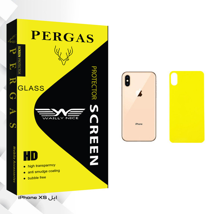 محافظ پشت گوشی وایلی نایس مدل Pergas Glass مناسب برای گوشی موبایل اپل iPhone XS