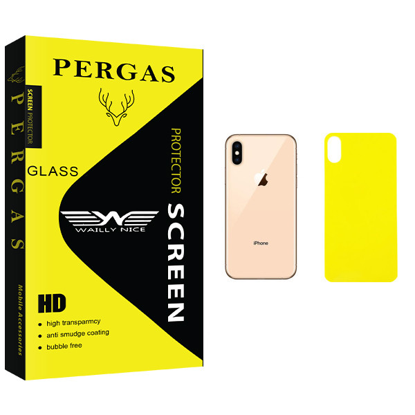 محافظ پشت گوشی وایلی نایس مدل Pergas Glass مناسب برای گوشی موبایل اپل iPhone XS