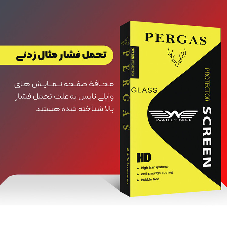 محافظ پشت گوشی وایلی نایس مدل Pergas Glass مناسب برای گوشی موبایل اپل iPhone XS