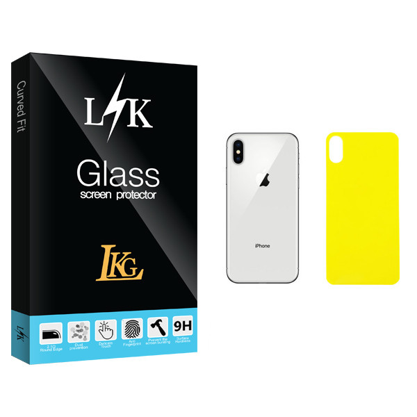 محافظ پشت گوشی ال کا جی مدل LK Glass مناسب برای گوشی موبایل اپل iPhone X