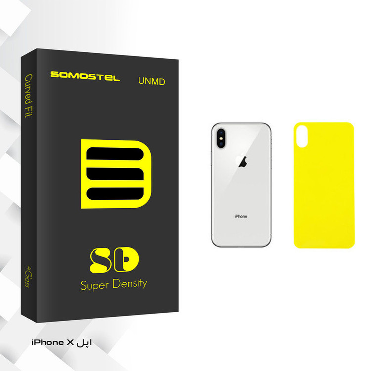 محافظ پشت گوشی سوماستل مدل SD Glass مناسب برای گوشی موبایل اپل iPhone X