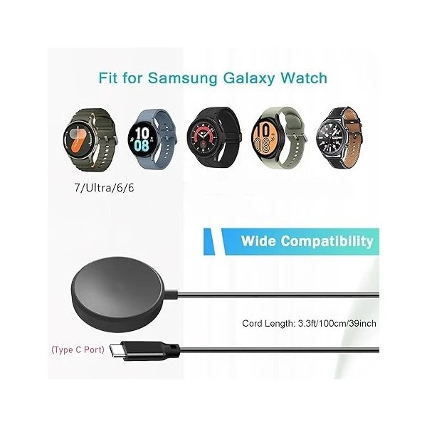 کابل شارژر مدل Galaxia-7/44 مناسب برای ساعت هوشمند سامسونگ Galaxy Watch 7 44mm اورجینال