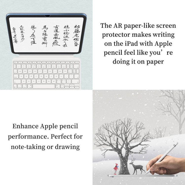محافظ صفحه نمایش مات D`HARDمدل Xundd AG Paper-Like مناسب برای تبلت اپل iPad 10/ iPad 10.9 2022