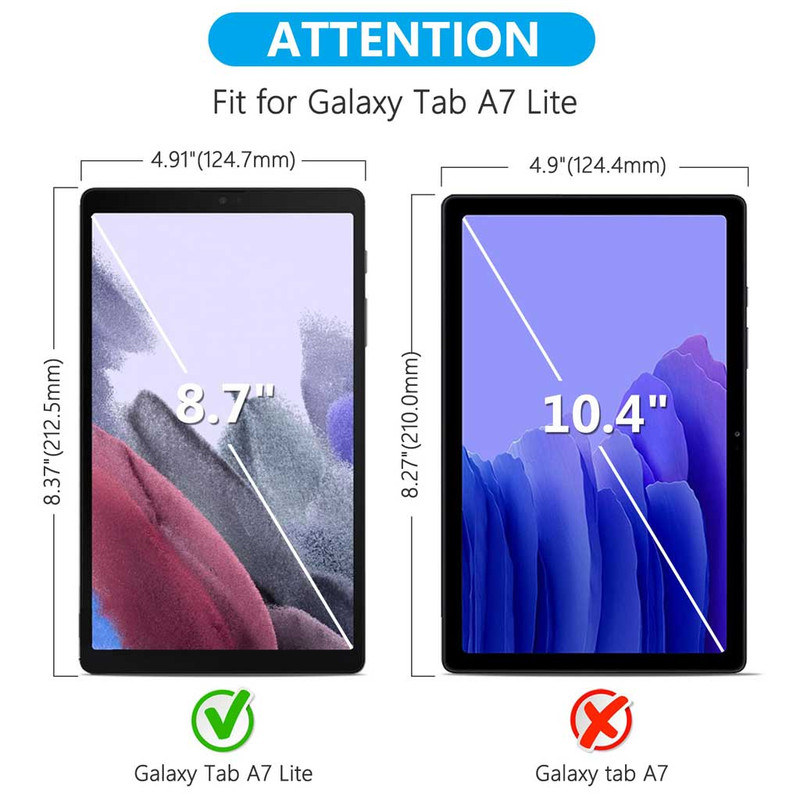 محافظ صفحه نمایش 5D D`HARDمدل Super Power مناسب برای تبلت سامسونگ Galaxy A7 Lite (SM-T225)