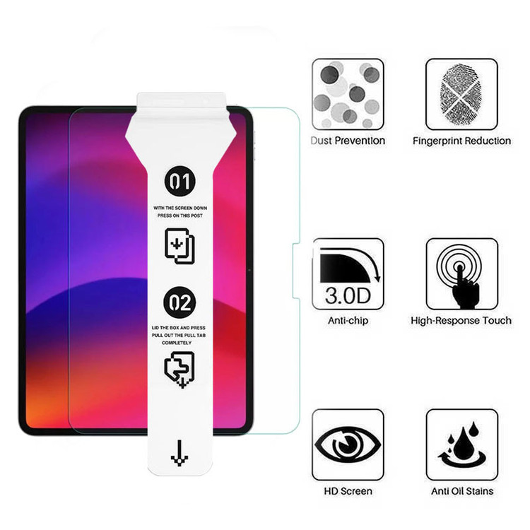 محافظ صفحه نمایش 5D D`HARDمدل Super Power Easy install مناسب برای تبلت اپل iPad Pro 11 2024/ Air 11 2024