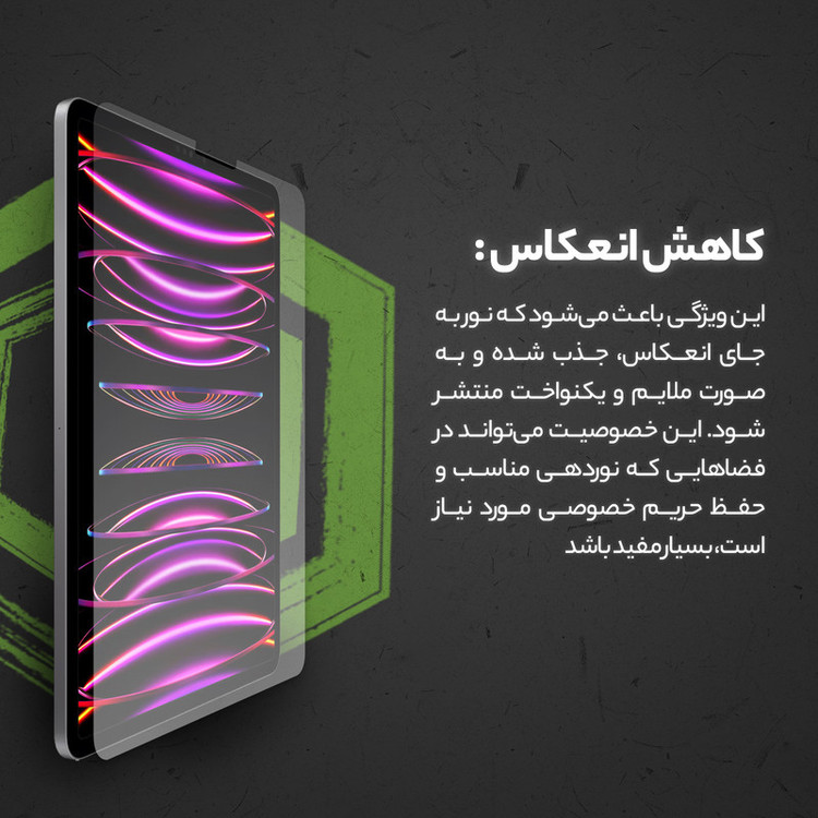 محافظ صفحه نمایش KOSAمدل Super Power مناسب برای تبلت مایکروسافت Surface Go / Go 2 12.4