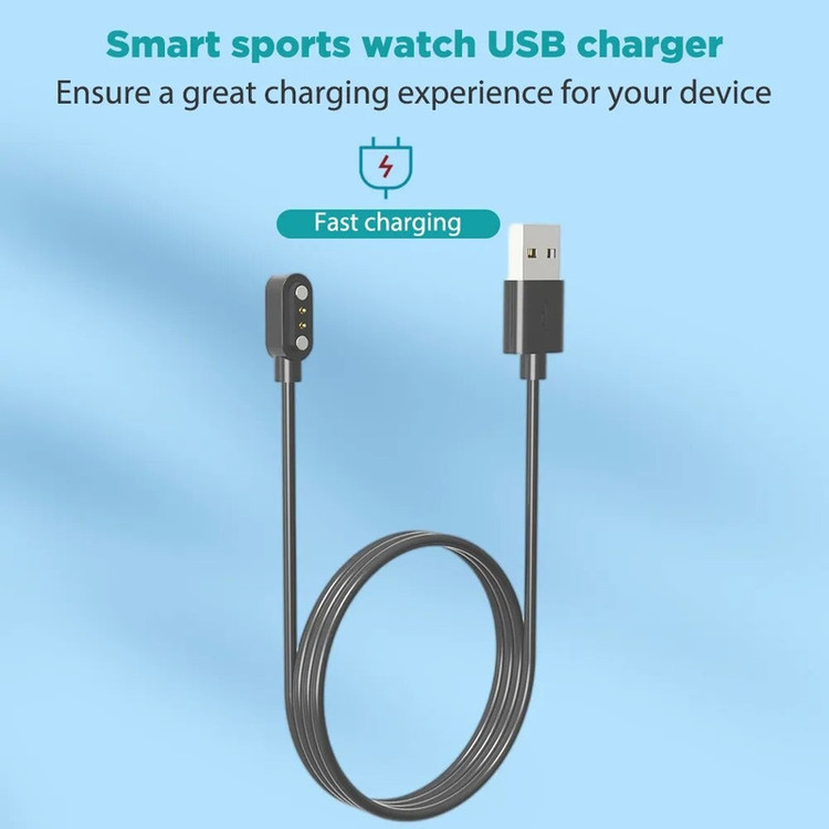 کابل شارژ راینو مدل Charger مناسب برای ساعت هوشمند هایلو Solar LS05 / LS05S / RT2 LS10 / RS4 / RS4 Plus / KW66 /