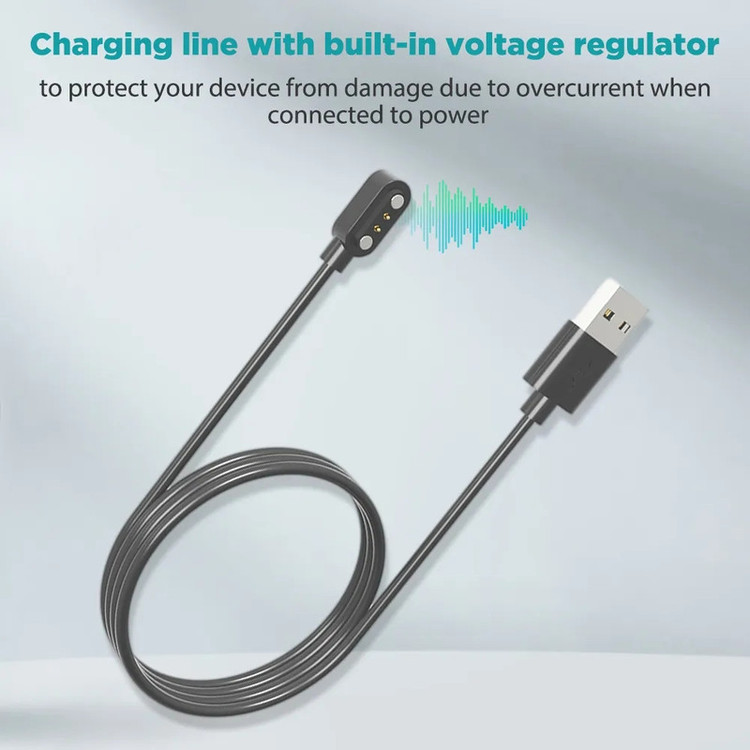 کابل شارژ راینو مدل Charger مناسب برای ساعت هوشمند هایلو Solar LS05 / LS05S / RT2 LS10 / RS4 / RS4 Plus / KW66 /