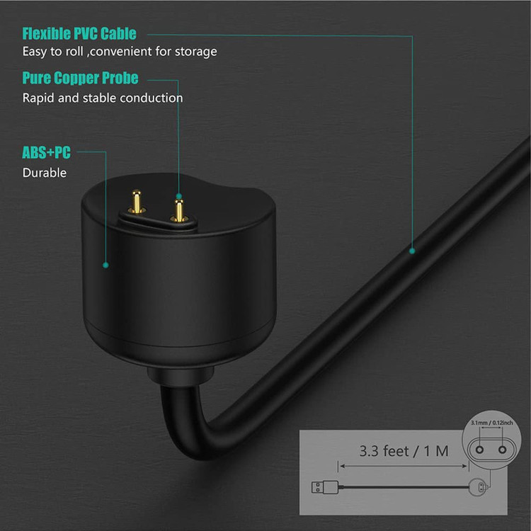 کابل شارژ راینو مدل R-Charge مناسب برای ساعت هوشمند شیائومی Mi Band 5 / 6 / 7
