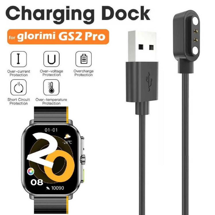 کابل شارژ آیکاتل مدل GM-Gs2Pro مناسب برای ساعت هوشمند گلوریمی GS2 Pro