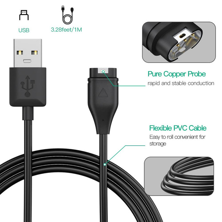 کابل شارژر آیکاتل مدل GrM_Viv4s مناسب برای ساعت هوشمند گارمین Vivoactive 4S