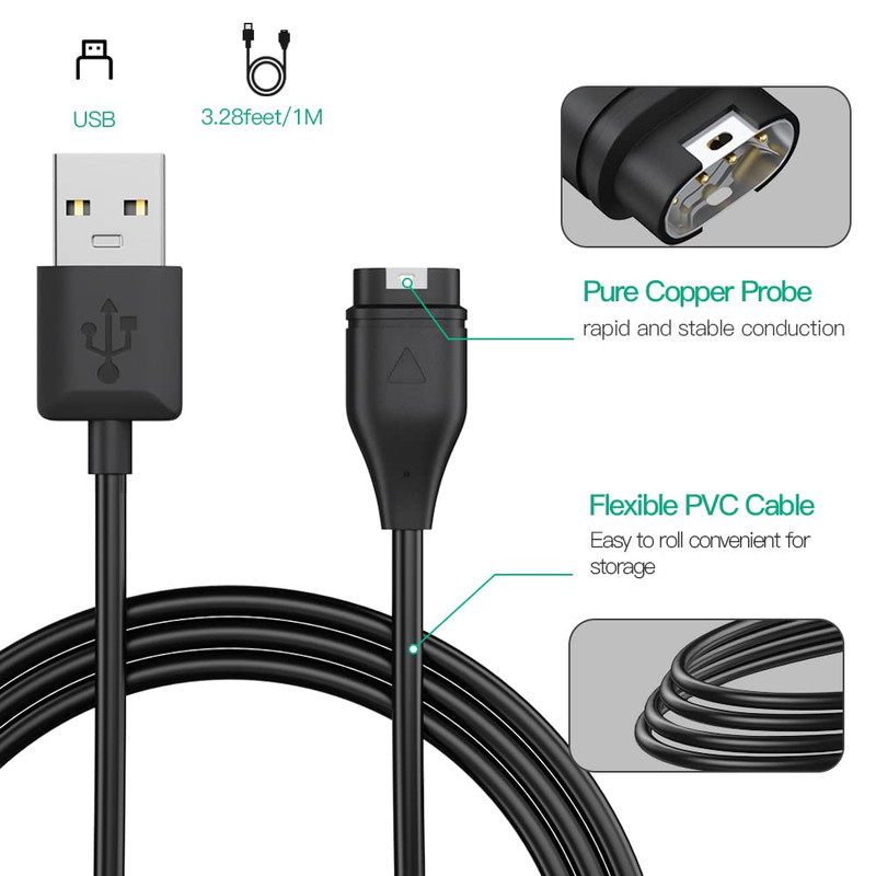 کابل شارژ USB آیکاتل مدل GrM-Fen7x مناسب برای ساعت هوشمند گارمین Fenix 7X