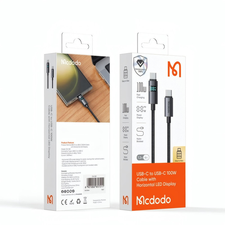 کابل تبدیل USB-C مک دودو مدل CA-561 طول 1.2 متر