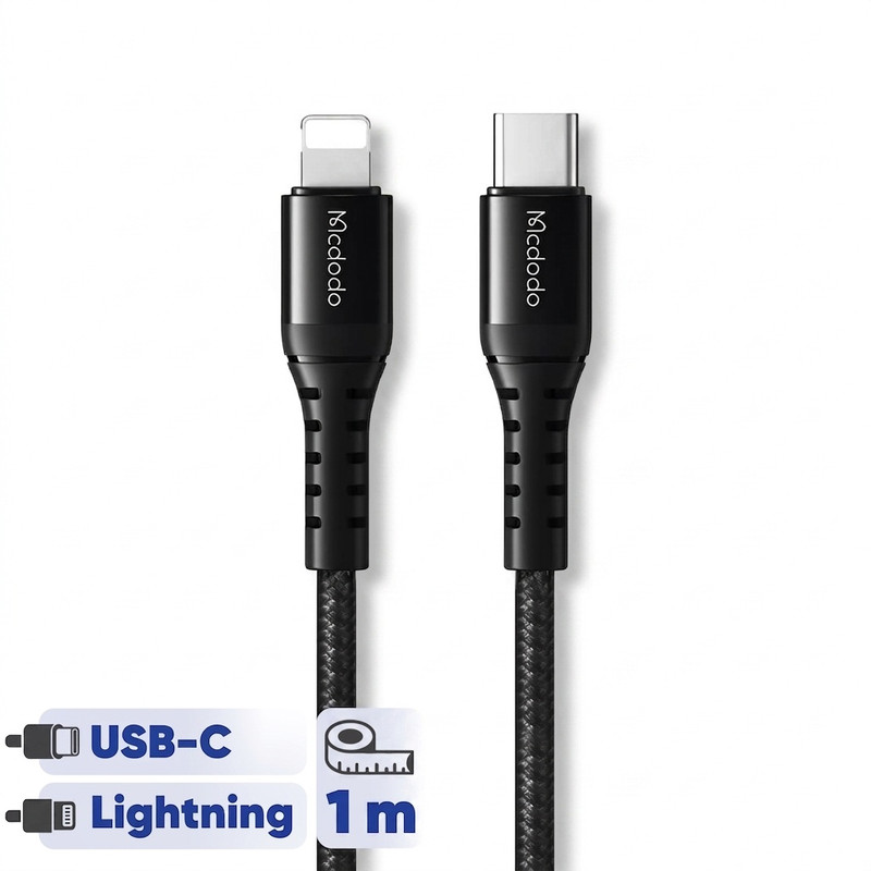 کابل تبدیل USB -C به لایتنینگ مک دودو مدل CA-563 طول 1 متر