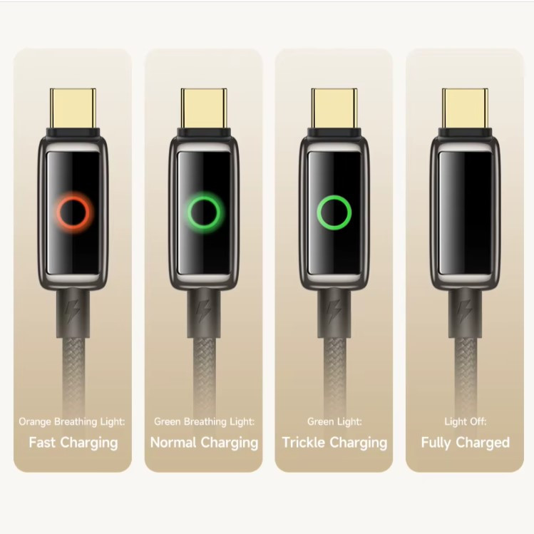 کابل USB-C مک دودو مدل 100W Halo Breathing Light CA-668 طول 1.2 متر