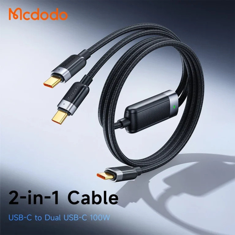 کابل USB-C مک دودو مدل 100W CA-678 طول 1.5 متر