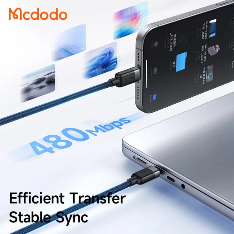 کابل USB-C مک دودو مدل 100W CA-678 طول 1.5 متر