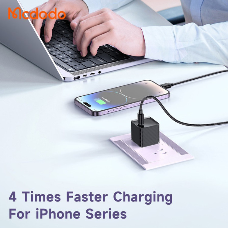 کابل تبدیل USB-C به لایتنینگ مک دودو مدل CA-2851 طول 1.8 متر