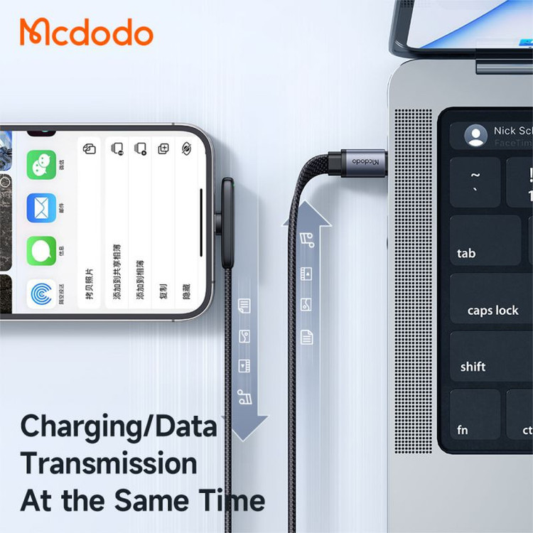 کابل USB-C به لایتنینگ مک دودو مدل CA-3350 طول 1.2 متر
