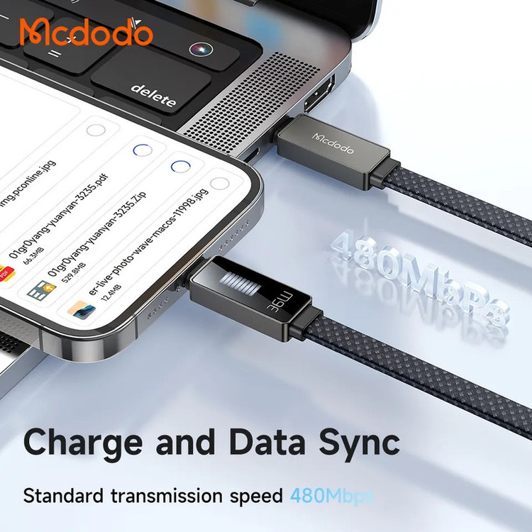 کابل تبدیل USB-C به لایتنینگ مک دودو مدل CA-496 طول 1.2 متر
