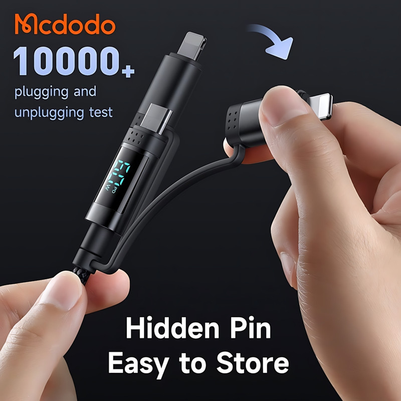 کابل تبدیل USB-C به USB/لایتنینگ مک دودو مدل CA-1990 طول 1.2 متر