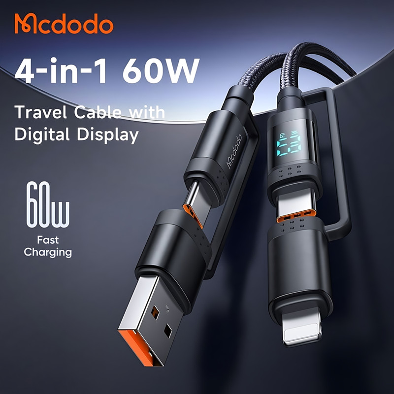 کابل تبدیل USB-C به USB/لایتنینگ مک دودو مدل CA-1990 طول 1.2 متر