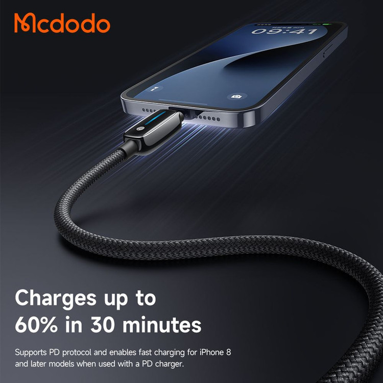 کابل تبدیل USB-C به لایتنینگ مک دودو مدل CA-005 طول 1.2 متر