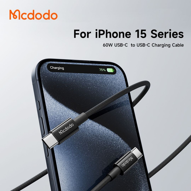 کابل USB-C مک دودو مدل 60W CA-277 طول 1.2 متر