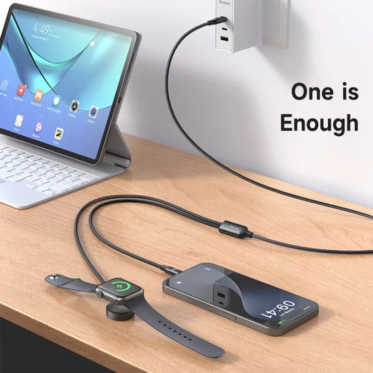 کابل تبدیل USB-C به A.W Charger / USB-C مک دودو مدل CA-220 طول 1.2 متر