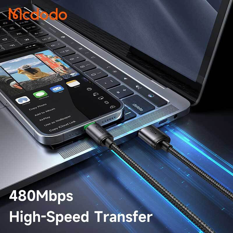 کابل تبدیل USB به لایتنینگ مک دودو مدل CA-203 طول 1 متر