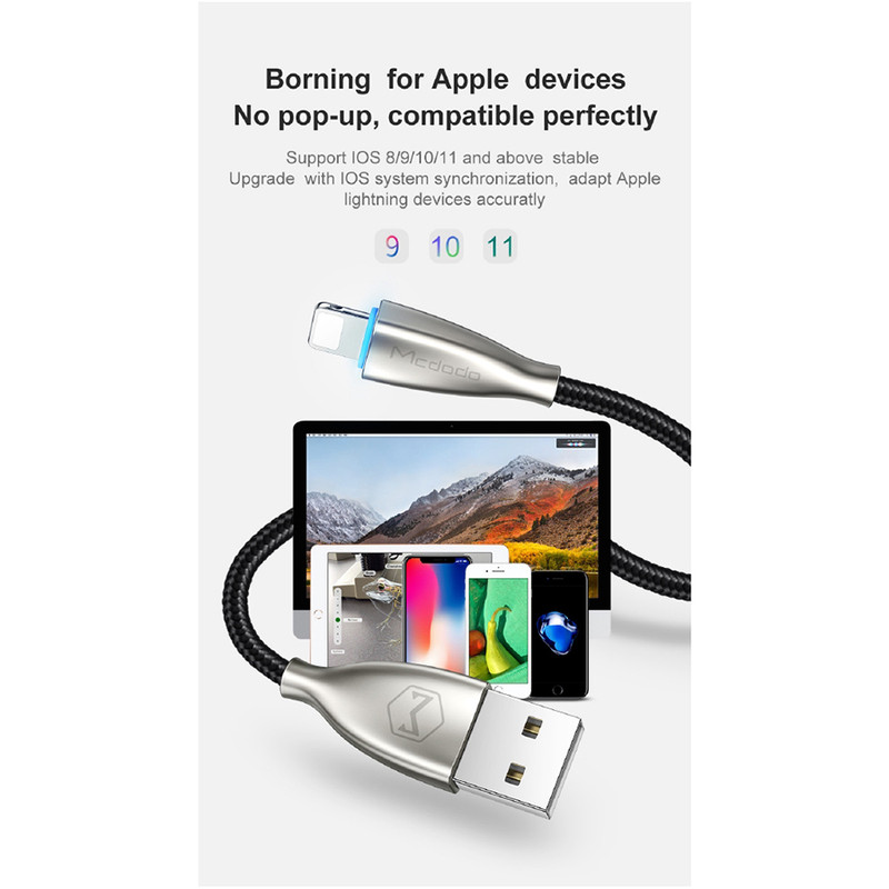 کابل تبدیل USB به لایتنینگ مک دودو مدل CA-5700 طول 1.2 متر