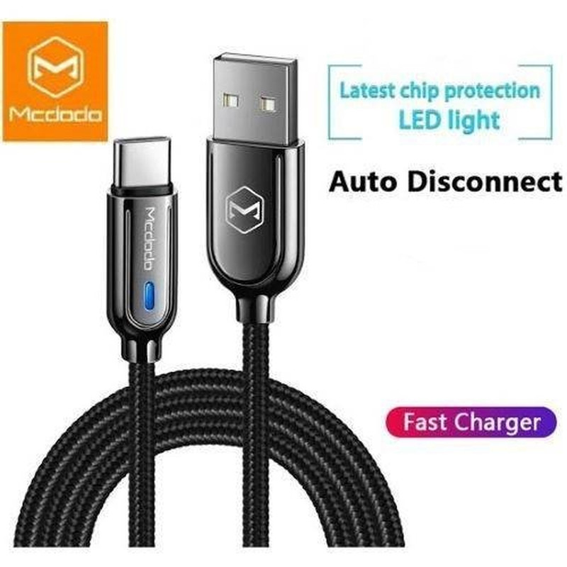 کابل تبدیل USB به USB-C مک دودو مدل CCA-6190-MCDO طول 1 متر