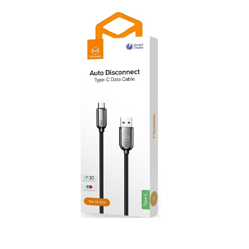 کابل تبدیل USB به USB-C مک دودو مدل CCA-6190-MCDO طول 1 متر