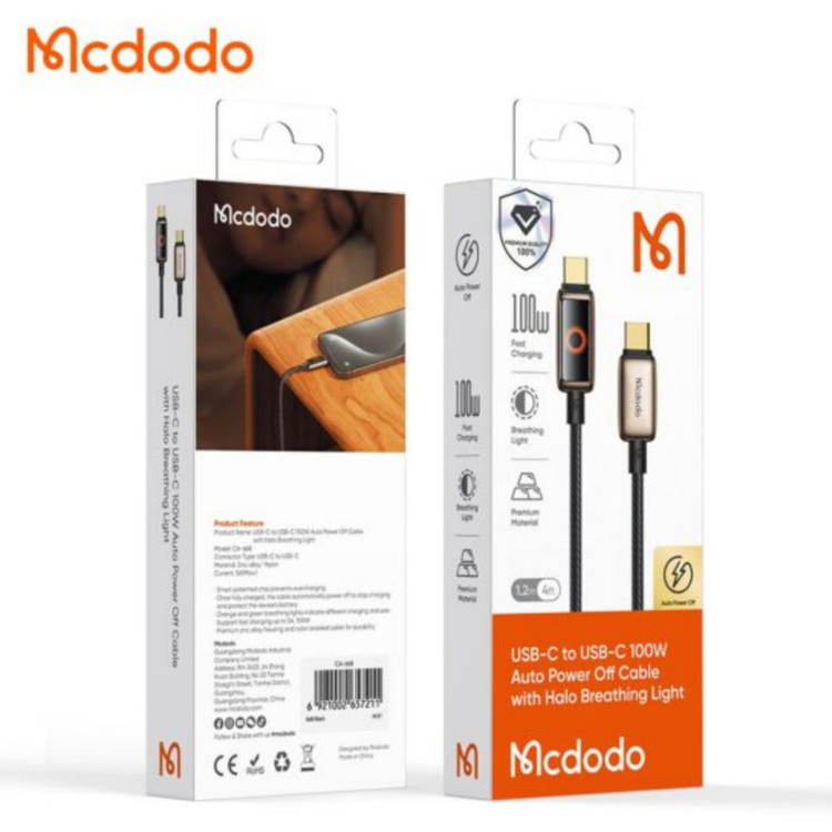 كابل تبىدیل USB-C مک دودو مدل ca-6681 طول 1.2 متر