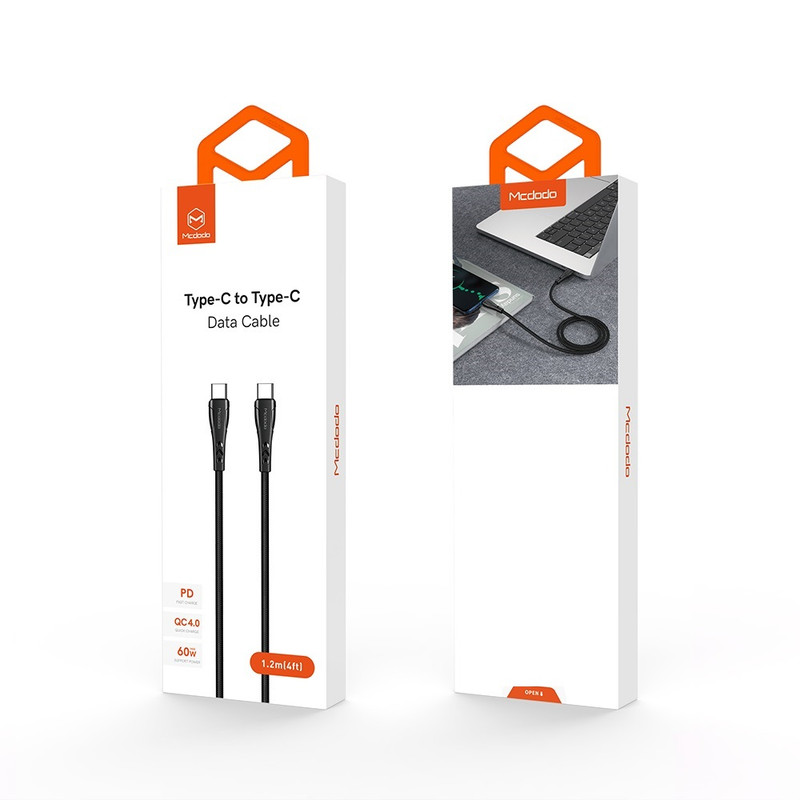 کابل تبدیل USB-C به USB-C مک دودو مدل CA-7640 طول 0.2 متر