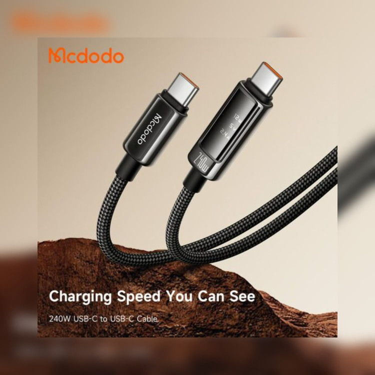 کابل USB-C مک دودو مدل CA-8900 240W طول 1.2 متر