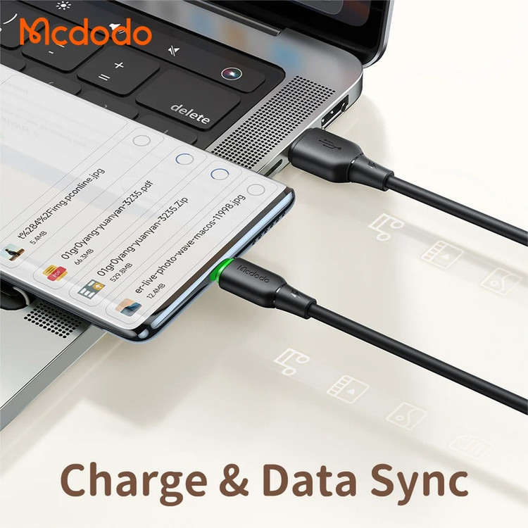 کابل تبدیل USB به USB-C مک دودو مدل CA-475 طول 1.2 متر