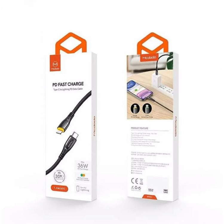 کابل USB-C به لایتنینگ مک دودو مدل CA_7650MCDO طول 1.2 متر