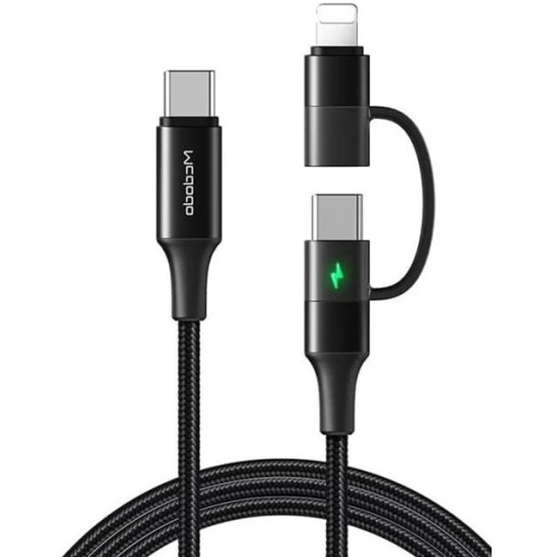کابل تبدیل USB-C به لایتنینگ/USB-C مک دودو مدل CA-712 طول 1.2 متر
