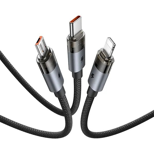 کابل تبدیل USB به MicoUSB/ USB-C / لایتنینگ مک دودو مدل CA-715 طول 1.2 متر
