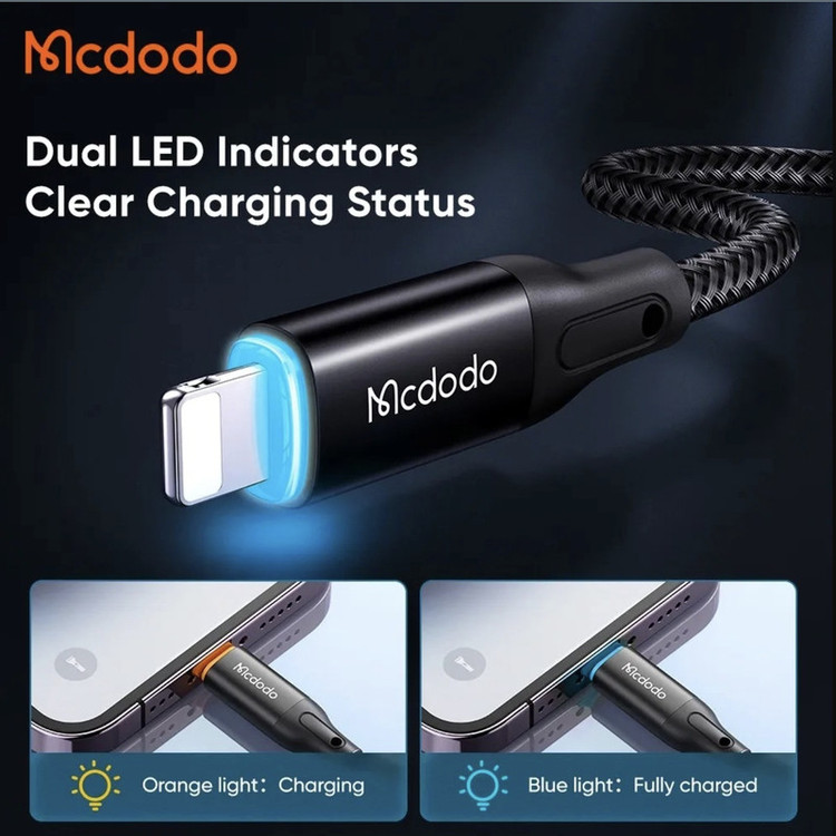 کابل تبدیل USB به لایتنینگ مک دودو مدل CA-3010 طول 1.2 متر