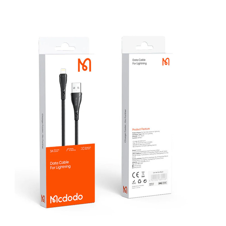 کابل تبدیل USB به لایتنینگ مک دودو مدل CA-7441 طول 1.2 متر