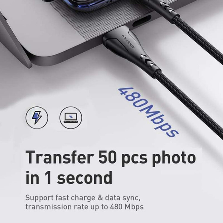 کابل تبدیل USB به microUSB مک دودو مدل CA-745 طول 0.2 متر