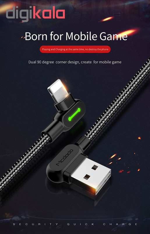 کابل تبدیل USB به لایتنینگ مک دودو مدل CA-467 طول 1.2 متر