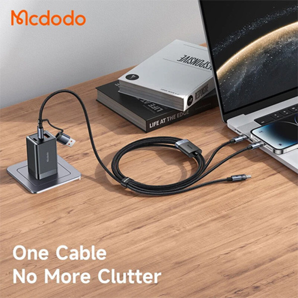 کابل تبدیل USB-C به لایتنینگ/microusb/USB-A مک دودو مدل CA-726 طول 1.2 متر