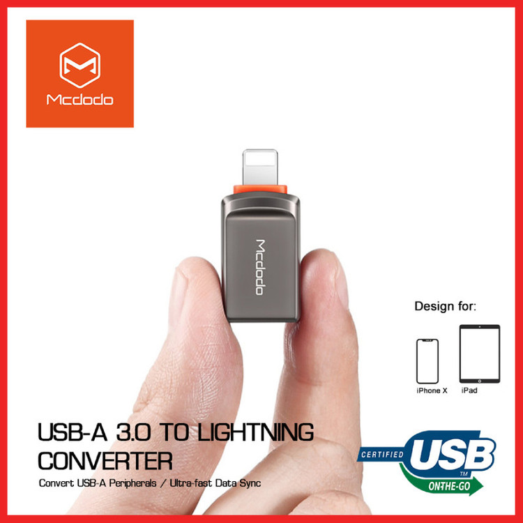 مبدل USB3.0 به لایتنینگ مکدودو مدل OT086