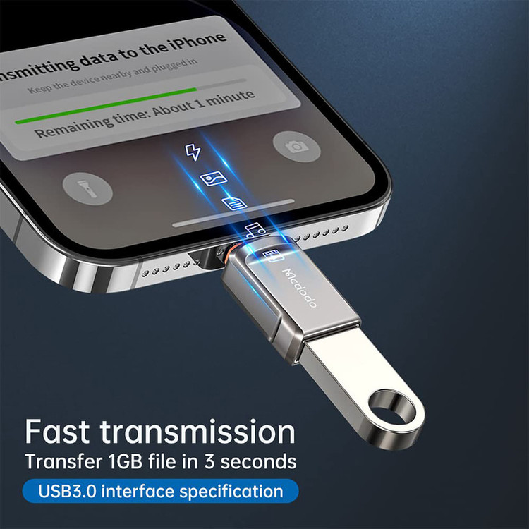 مبدل USB به لایتنینگ مکدودو مدل OT-8600