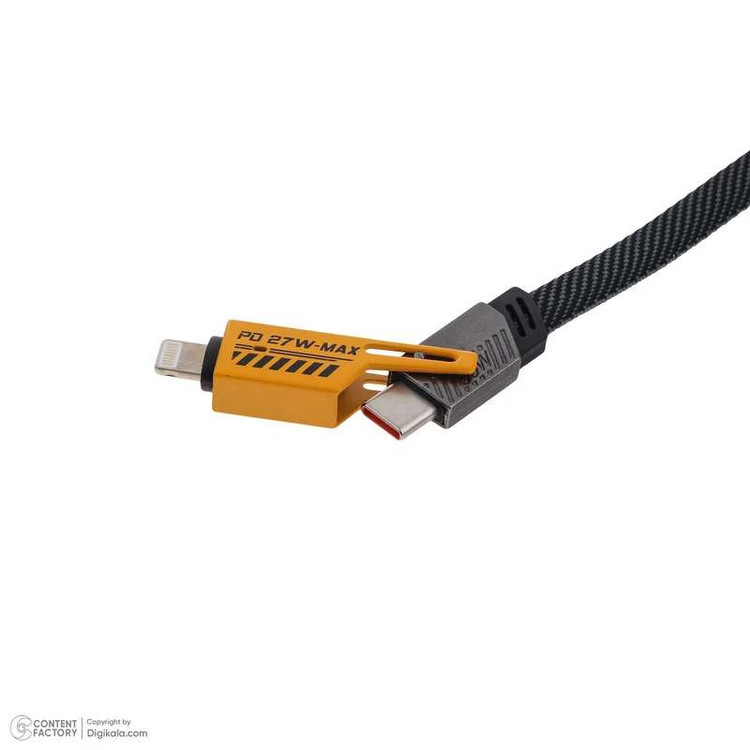 کابل تبدیل USB-C / USB به USB-C / لایتنینگ مدل L-207 طول 1.05 متر